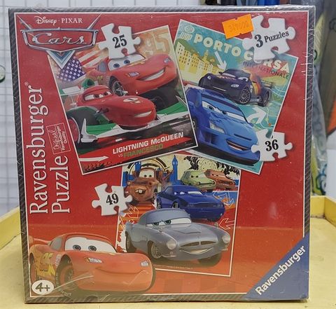  RV07258 3 Xếp hình puzzle ô tô 3 bộ 3 bộ 25/36/49 Ravensburger-4+-3 bộ 25/36/49 mảnh-Puzzle Children-300k đến 400k 