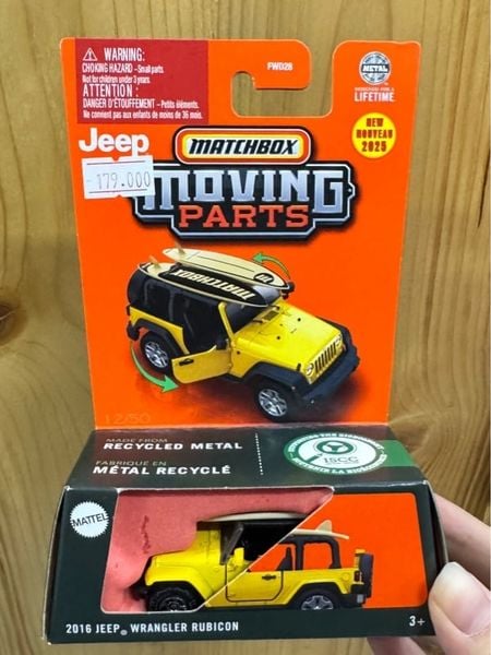  JBW74 Siêu xe MATCHBOX Jeep Wrangler Rubicon 2016 