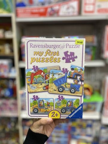  RV06946 0 Xếp hình puzzle chủ đề công trường 4 bộ 2/4/6/8 mảnh Ravensburger-2+-4 bộ 2/4/6/8 mảnh-Puzzle Children-200k đến 300k 