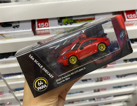  Mô hình xe Para64 PA-55871 - 2025 Porsche 911 GT3 (992.2) Guards Reds 