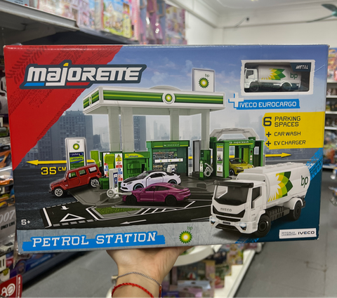  8502006001 Bộ Đồ Chơi Mô Hình Trạm Xăng MAJORETTE Petrol Station BP + 1 Vehicle 