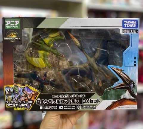  Bộ 3 khủng long Ania Jurassic World Quetzalcoatlus DX Set (Animal Figure) 