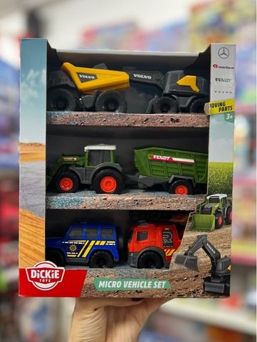  203742016 Bộ Đồ Chơi Xe Đường Phố DICKIE TOYS Micro City Team 