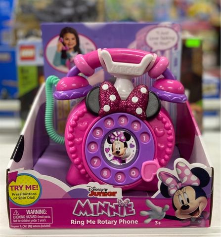  Disney Junior Minnie Mouse Ring Me Rotary Phone 