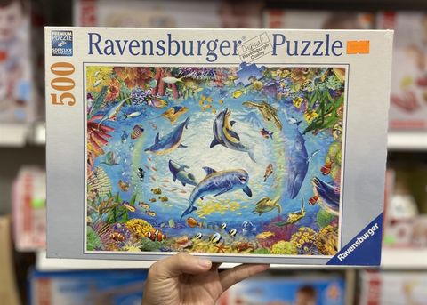  Tranh ghép Ravensburger 500 mảnh Cave Dive Jigsaw Puzzle 