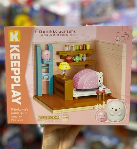  Đồ chơi lắp ráp KEEPPLAY Sumikko Shirokuma's warm quilt K21207 