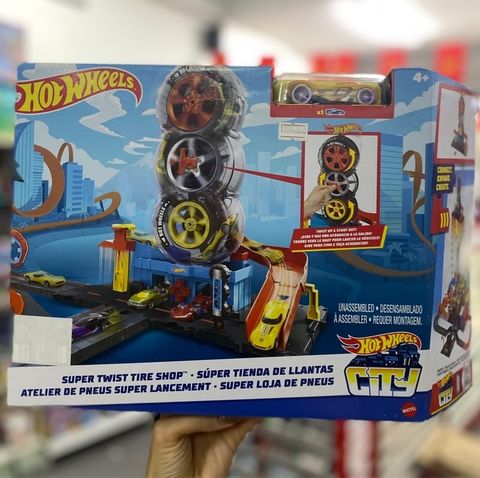  Trạm vận chuyển 3 lốp xe xoay vòng Hot Wheels HDP02 