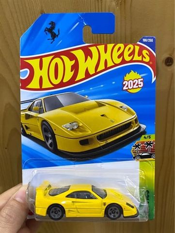  Mô hình xe JFN44 Hot Wheels Ferrari F40 Competizione Yellow 