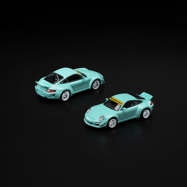 Mô hình xe hơi Poprace PR640237 RWB 997 TIFFANY BLUE
