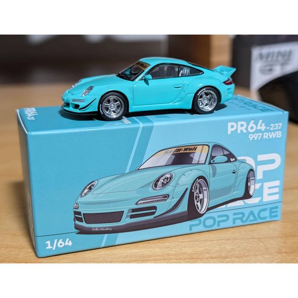 Mô hình xe hơi Poprace PR640237 RWB 997 TIFFANY BLUE