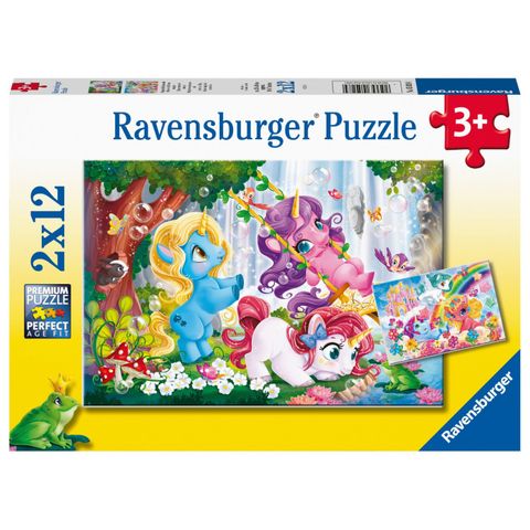  RV050284 Xếp hình puzzle Unicorns at Play 2 bộ 12 mảnh RAVENSBURGER 