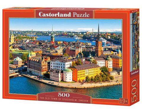  Xếp hình puzzle Bản sao The Old Town of Stockholm, Thụy Điển 500 mảnh CASTORLAND B-52790 