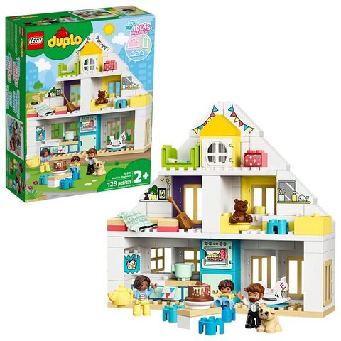  LEGO DUPLO Town Modular Playhouse 10929 Dollhouse with Furniture and a Family 