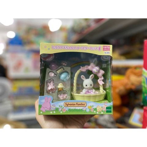  Đồ chơi trứng phục sinh cho bé thỏ SE-205 White Rabbit Baby Easter Eggs Set Calico Critters Sylvanian Families 