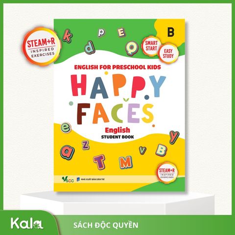  HAPPY FACES - NỤ CƯỜI HẠNH PHÚC LEVEL B - 4 - 5 tuổi 