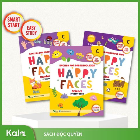  COMBO HAPPY FACES - NỤ CƯỜI HẠNH PHÚC LEVEL C (3 môn) 