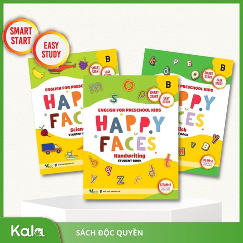  HAPPY FACES - NỤ CƯỜI HẠNH PHÚC LEVEL B - 4 - 5 tuổi 