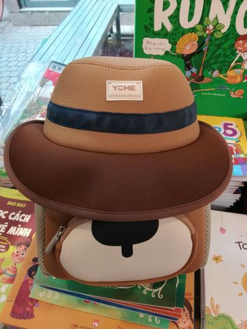  Balo Mầm Non YOME YC25 - 5048A ( Gấu mũ nâu ) 