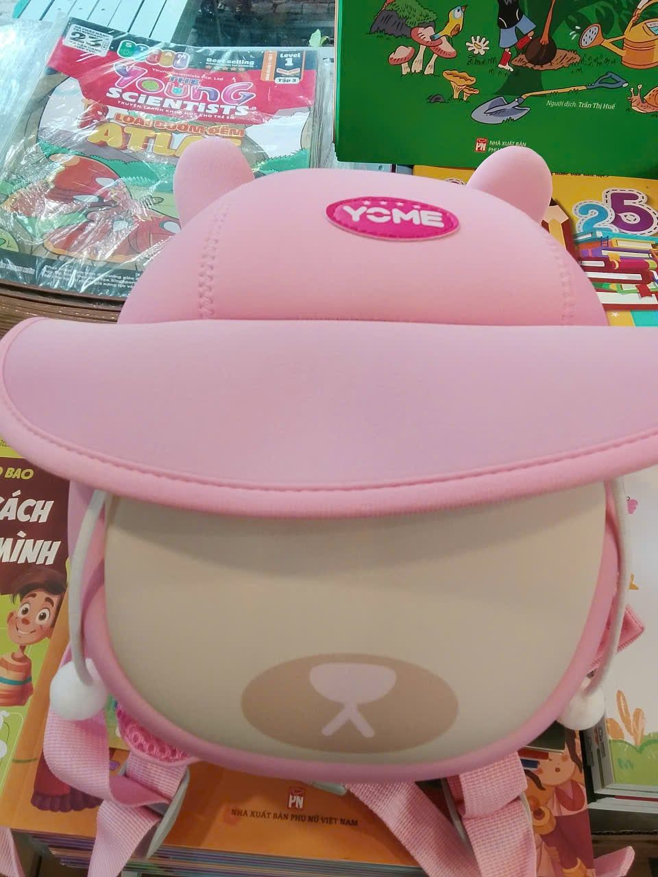  Balo Mầm Non YOME YC25 - 5049A( Mũ hồng ) 