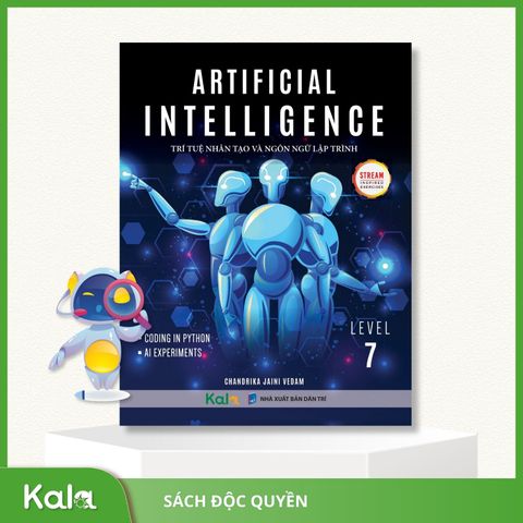  Sách Trí tuệ nhân tạo và ngôn ngữ lập trình  7 - Artificial Intelligence  (Dành cho học sinh lớp 1-9) 