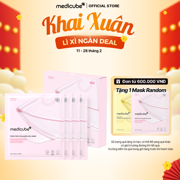  Mặt nạ thạch Cá hồi PDRN Pink Collagen Gel Mask 28g*4 
