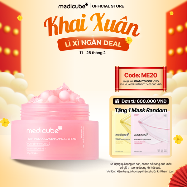  Kem dưỡng viên nang PDRN Pink Collagen Capsule Cream 55g 