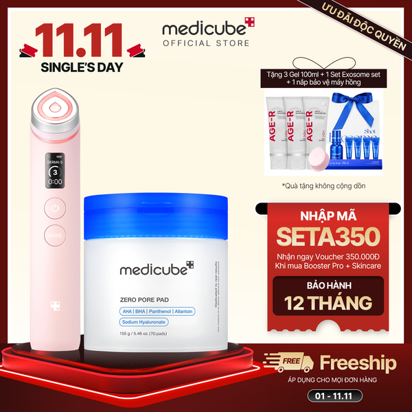  Set (Thiết bị Booster Pro+ Zero Pore Pad) 