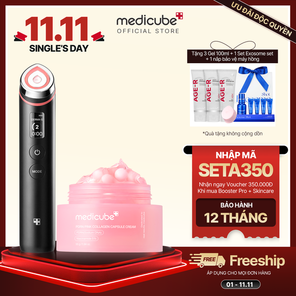  SET (Thiết bị Booster Pro+ PDRN Pink Capsule Cream) 