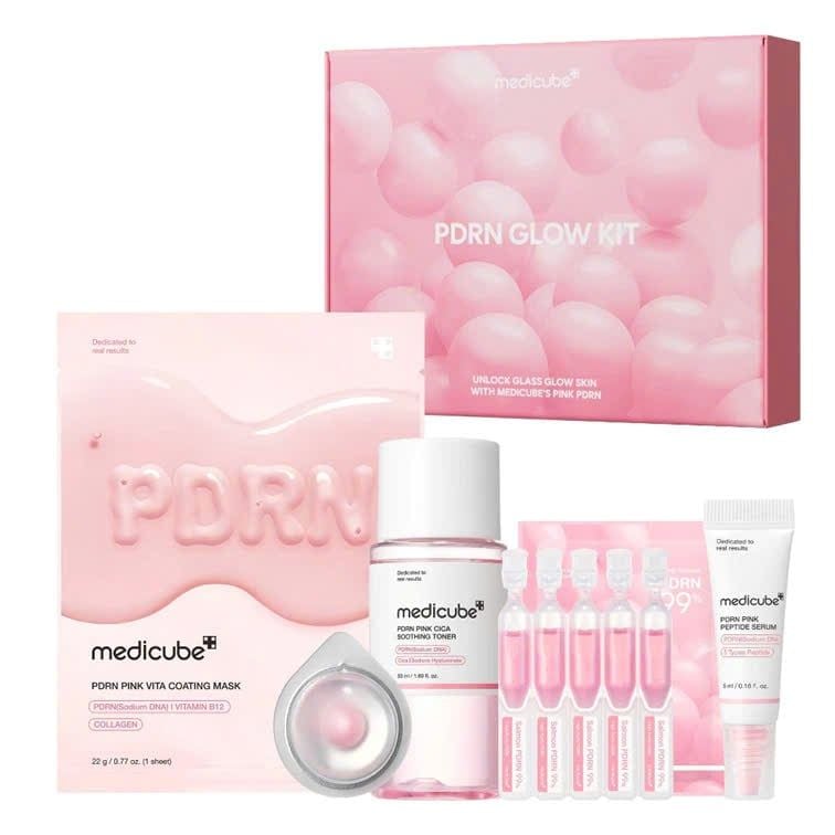  Set Quà Tặng medicube Da Căng Bóng PDRN Glow Kit 