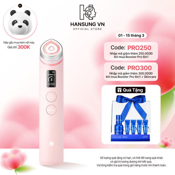  (Màu hồng/Pink) Thiết bị AGE-R Booster Pro 6 trong 1 Pink Edition 