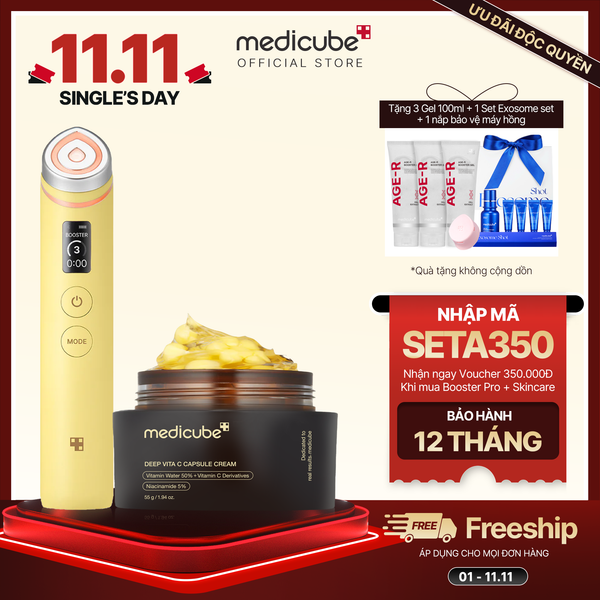  SET (Thiết bị Booster Pro+ Vita C Capsule Cream) 