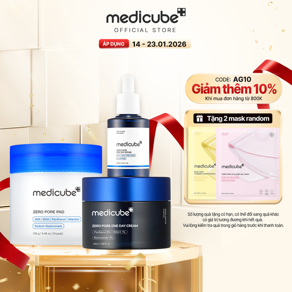  Set dưỡng ZERO PORE ONE DAY (Toner Pad+ 1 Day Serum+ 1 Day Cream) 