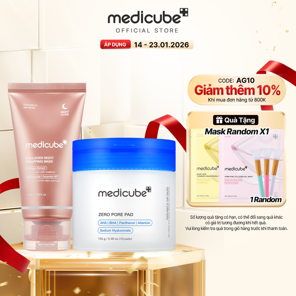  Set (Zero Pore Pad + Collagen Wrapping mask) 