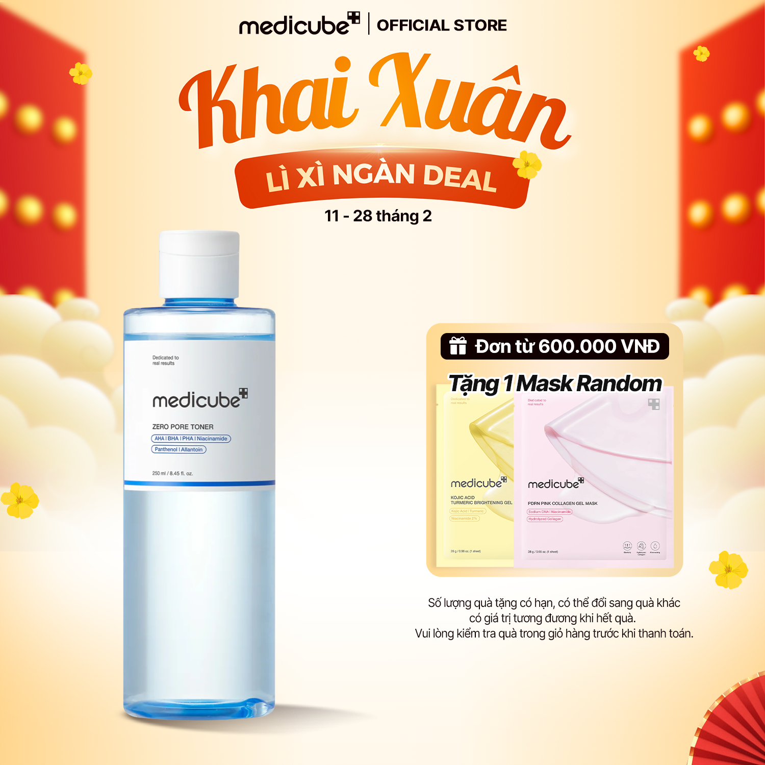  Toner dạng nước Zero Pore Toner 250ml 