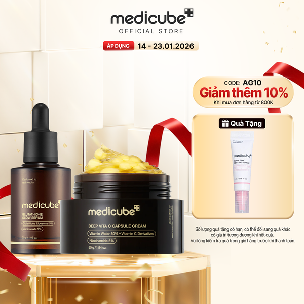  Set Sáng Da, Mờ Thâm (Serum Glutathione+ Vita C Capsule Cream) 