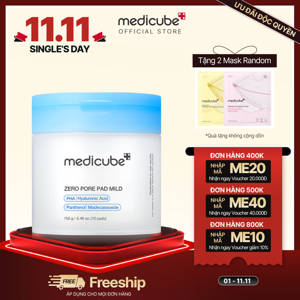  Toner Zero Pore Pad Mild (Nhạy cảm) 155g/70 miếng 