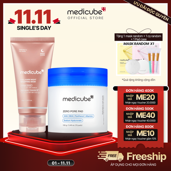  Set (Zero Pore Pad + Collagen Wrapping mask) 