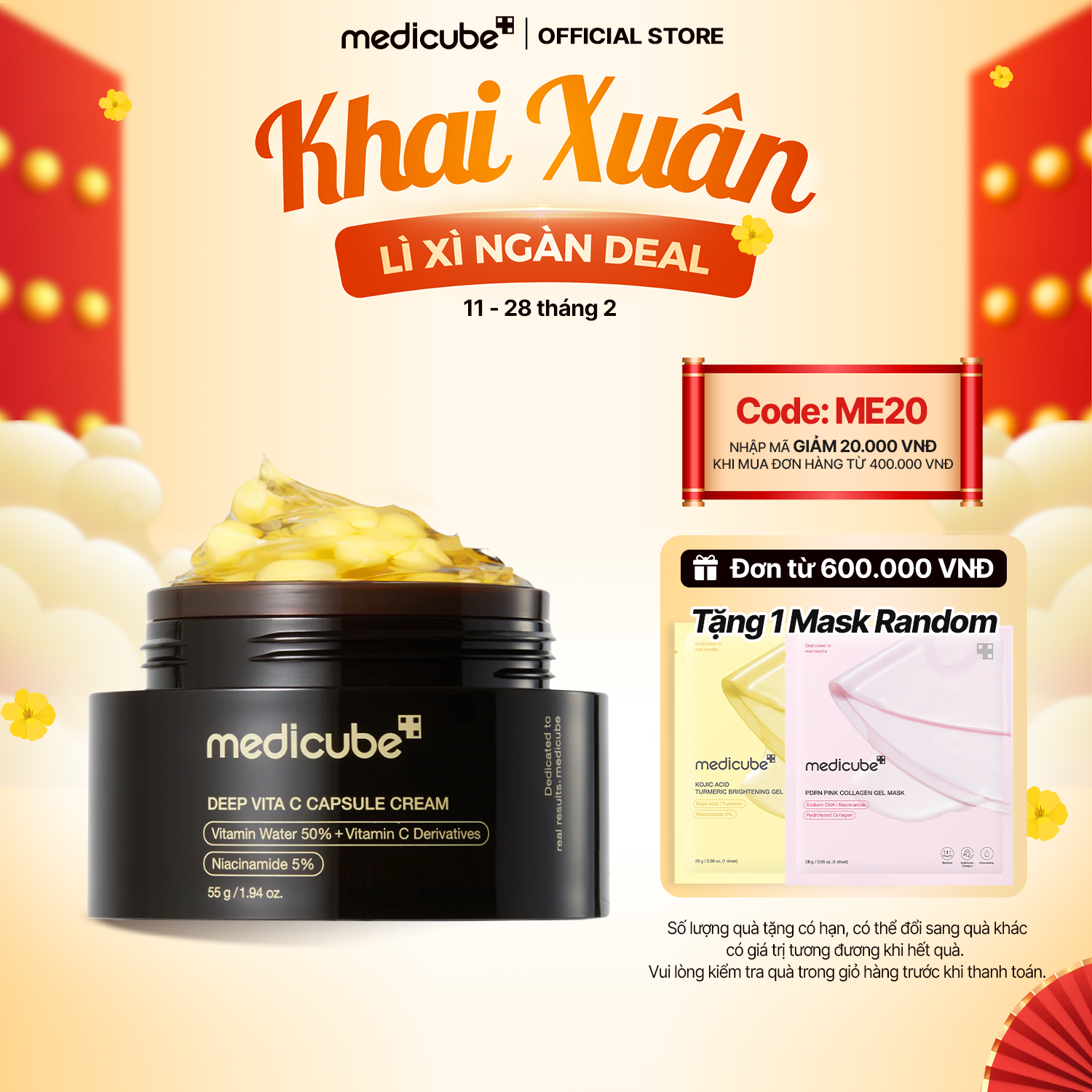  Kem dưỡng viên nang Deep Vita C Capsule Cream 55g 