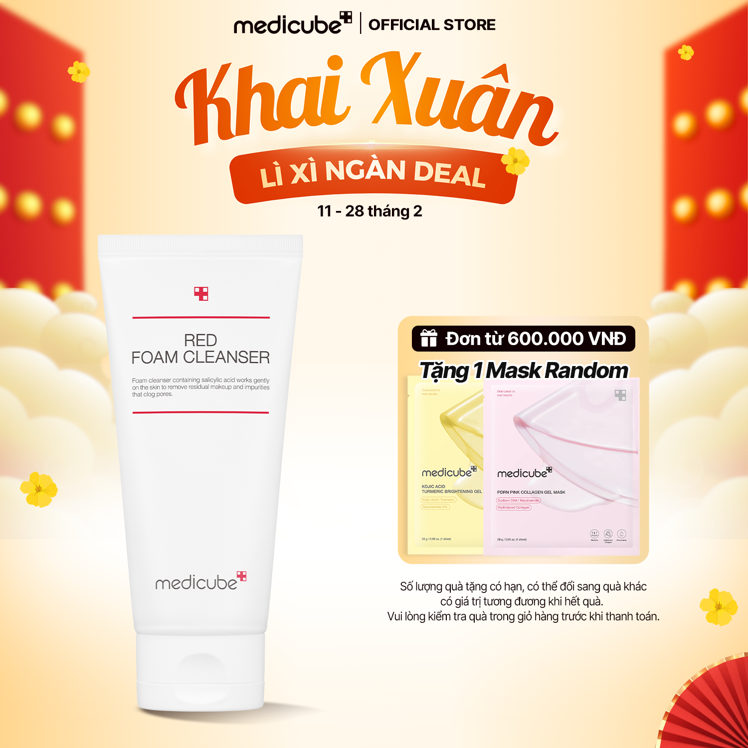  Sữa rửa mặt Red Foam Cleanser 120ml 