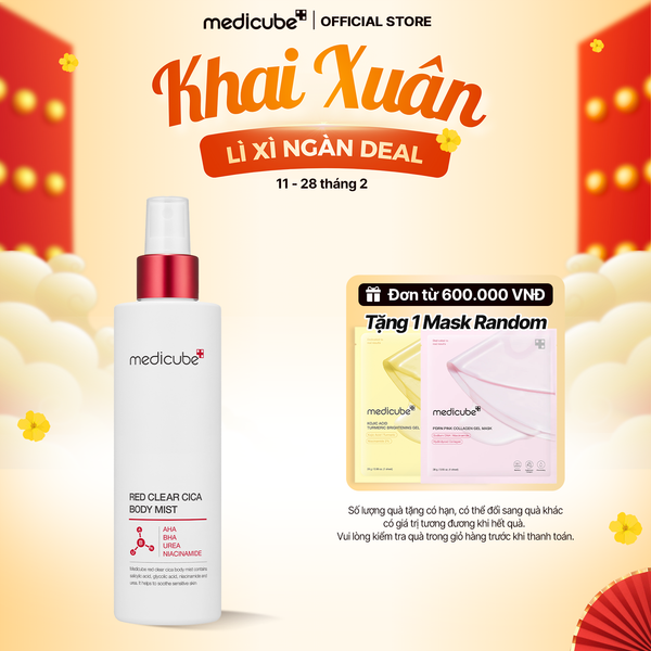  Xịt dưỡng thể giảm mụn Red Clear Cica Body Mist 200ml 