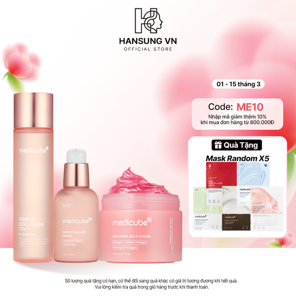  Set Collagen (Toner Collagen+ Serum Collagen+ Jelly Cream 110ml) 