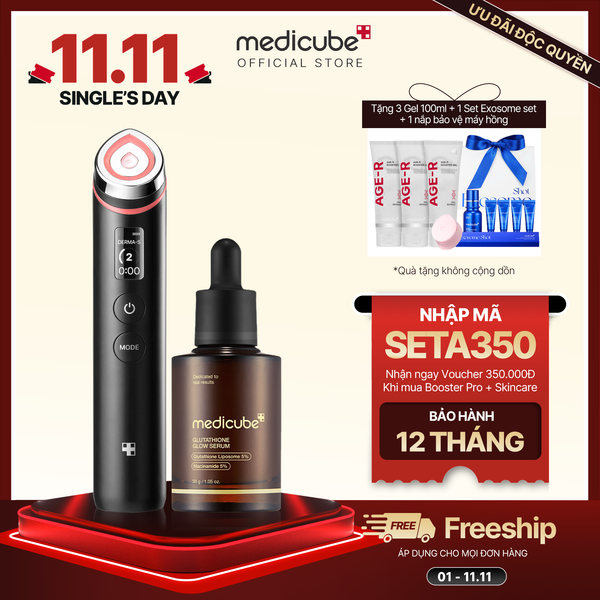  Set Pro (Thiết bị Booster Pro + Glutathione serum) 