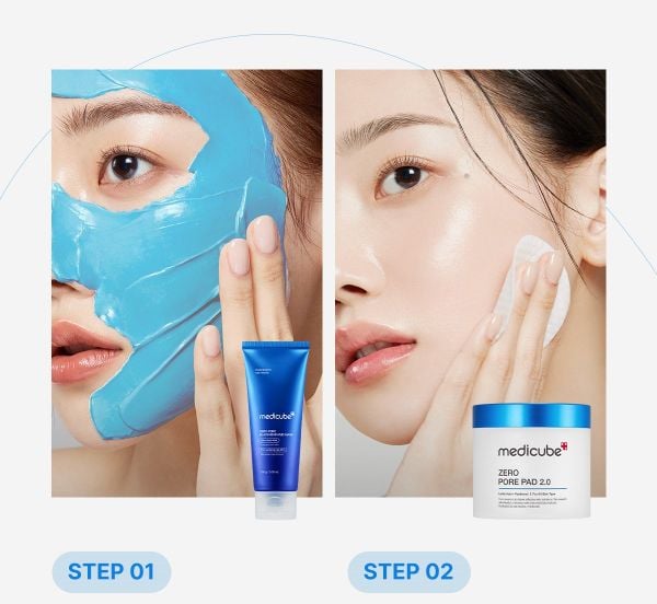  Set Không lỗ chân lông (Toner Zero Pore Pad+ Mặt nạ bùn) 