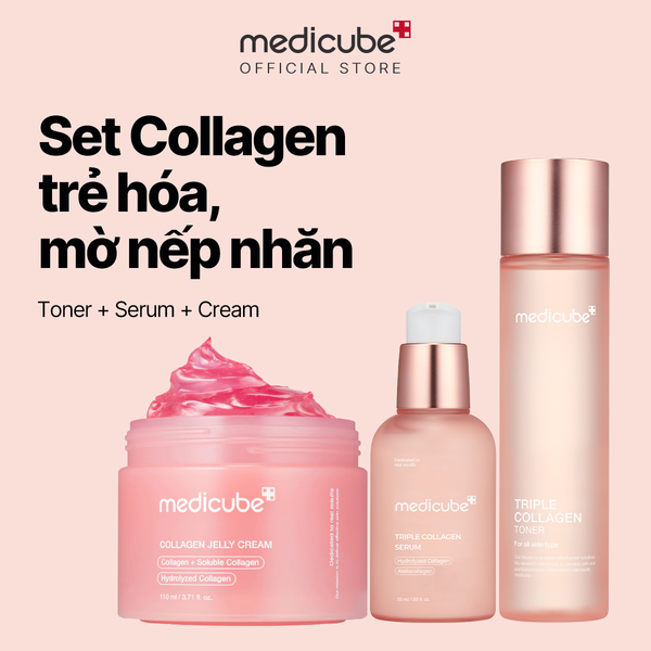  Set Collagen (Toner Collagen+ Serum Collagen+ Jelly Cream 110ml) 