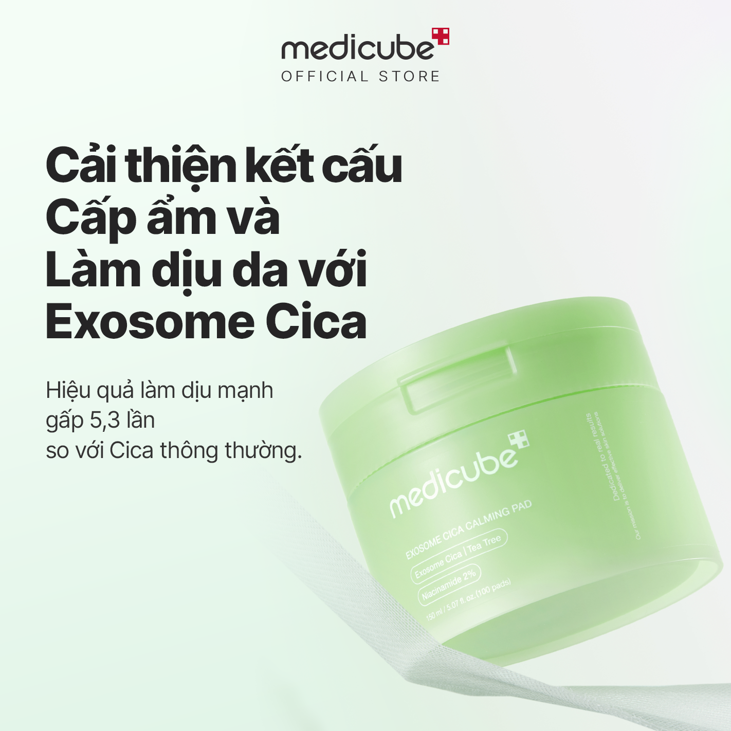  Toner Pad Exosome Cica Calming 100 miếng / 150ml 