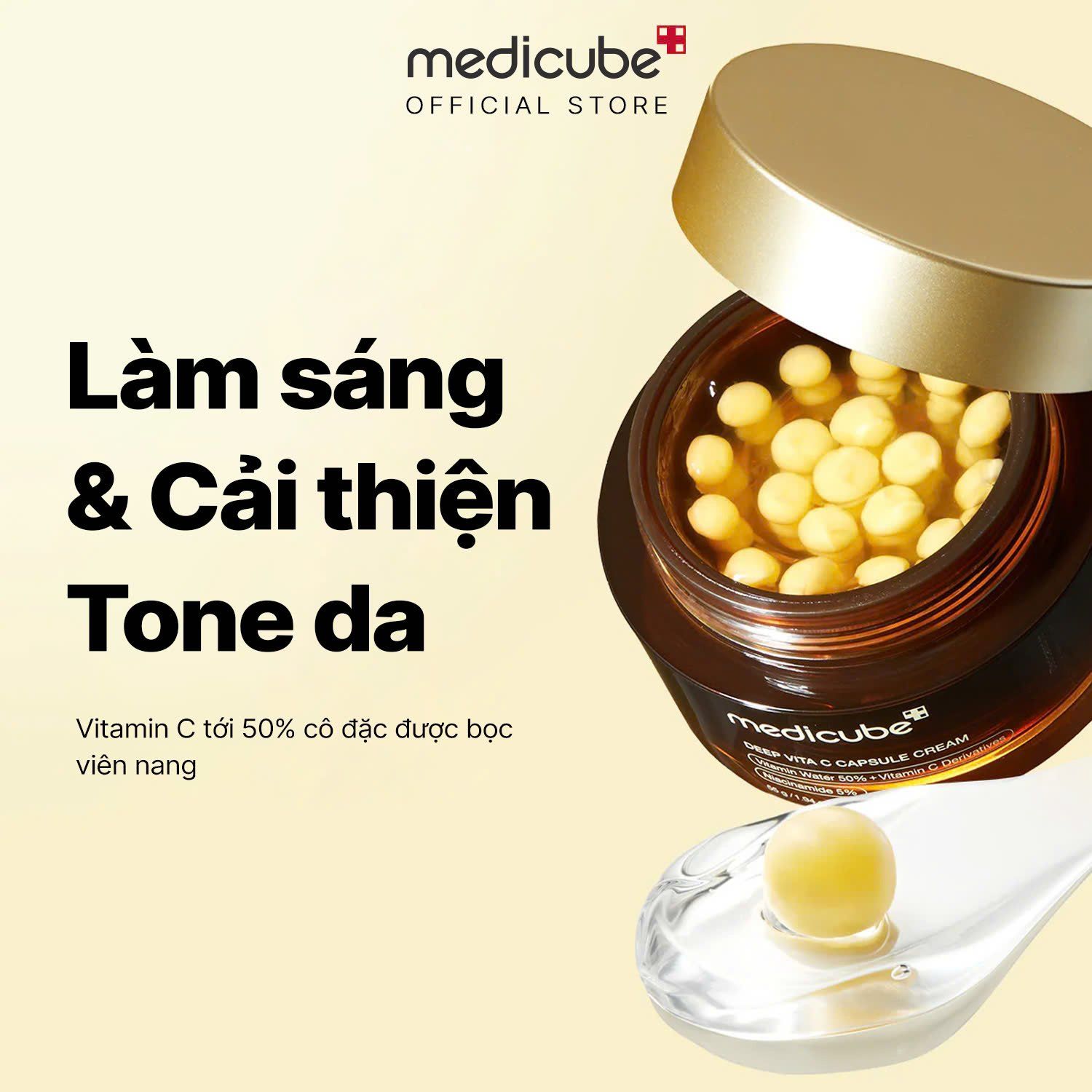  SET (Thiết bị Booster Pro Mini+ Kem viên nang Deep Vita C Capsule Cream) 