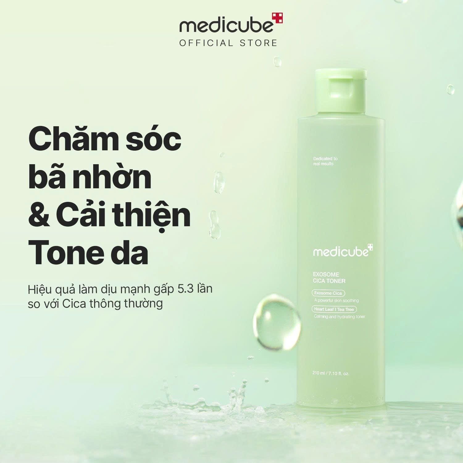  Toner dạng nước Exosome Cica Toner 210ml 