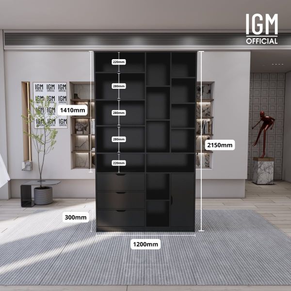 Tủ kệ văn phòng IGM đa ngăn tiện dụng, lưu trữ thông minh.