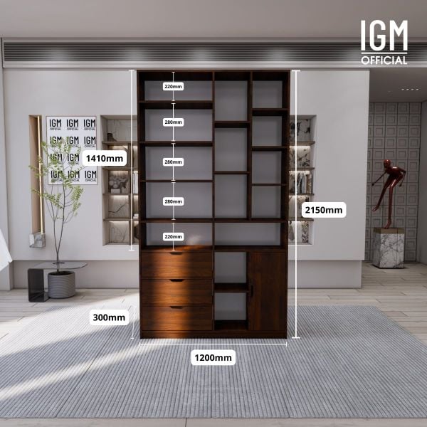 Tủ kệ văn phòng IGM đa ngăn tiện dụng, lưu trữ thông minh.