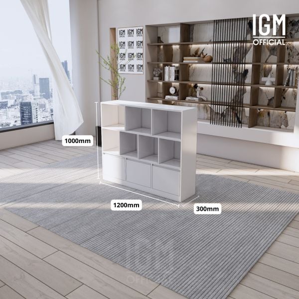Kệ để đồ 3 tầng có ngăn kéo IGM, thiết kế hiện đại, tối ưu không gian.